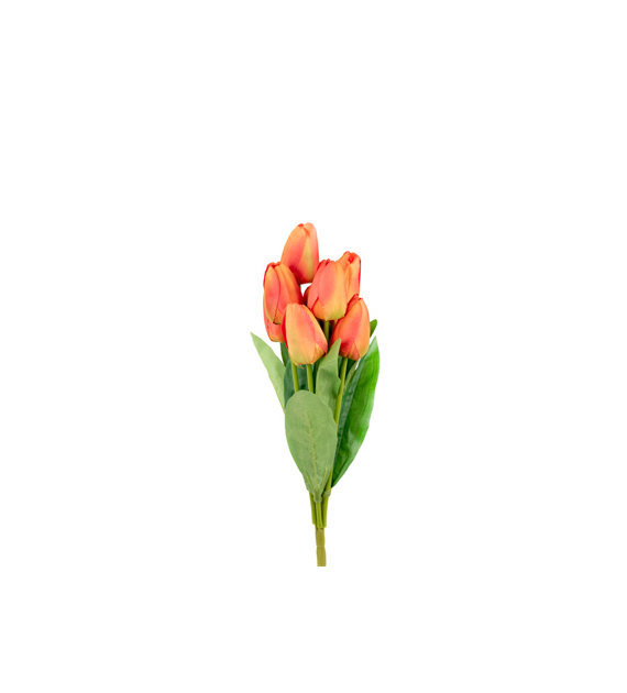 Bukiet 9 tulipanów, wys 42cm, pomarańczowy
