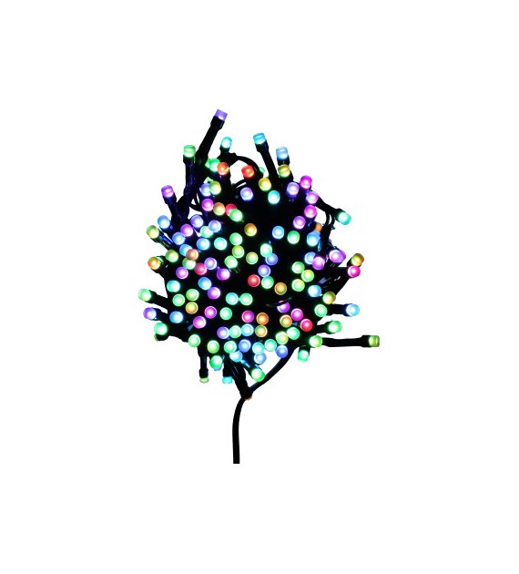 Girlanda 240 LED RGB z kontrolerem i pilotem, sieciowa, zew.