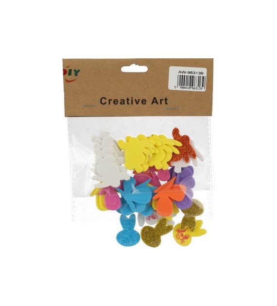 Zestaw kreatywny - naklejki piankowe 35 szt