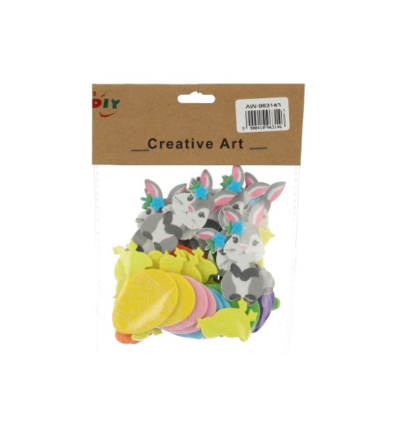 Zestaw kreatywny - naklejki piankowe 48 szt