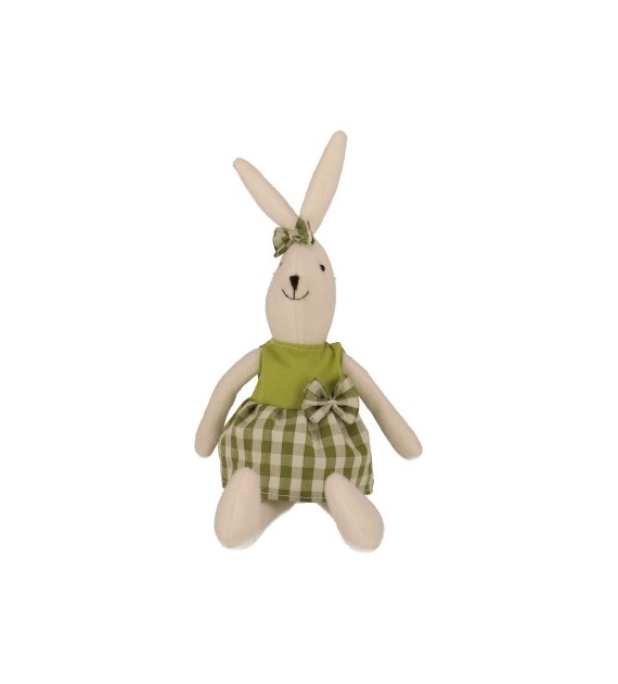 Zajączek materiałowy, dziewczynka, 32 cm