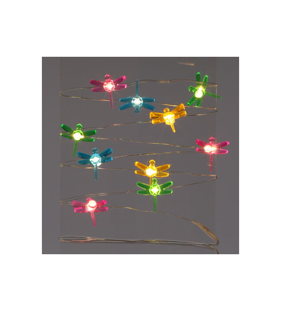 Copper wire z mini LED 10L z ważkami
