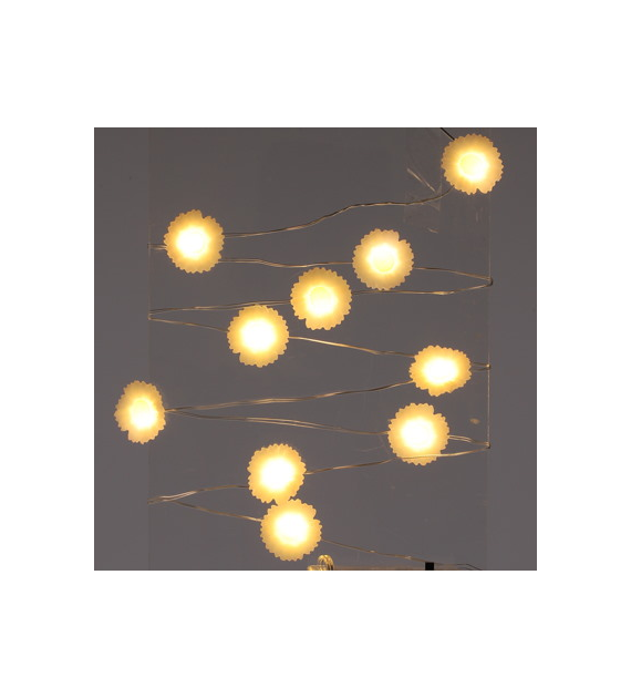 Copper wire z mini LED 10L ze stokrotkami