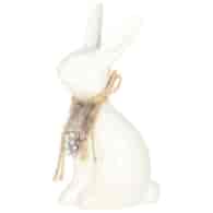 Zajączek ceramiczny z wstążką 14,4 cm
