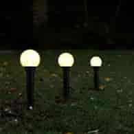 Girlanda solarna wbijana, 10LED c.biały, 380x24x7,5cm