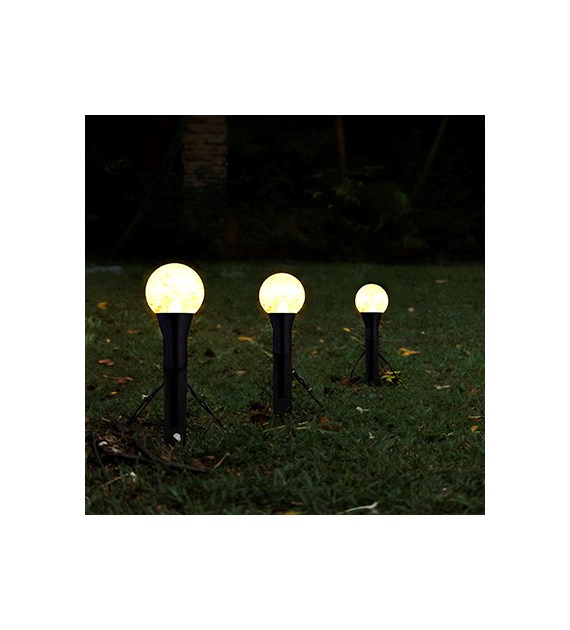 Girlanda solarna wbijana, 10LED c.biały, 380x24x7,5cm