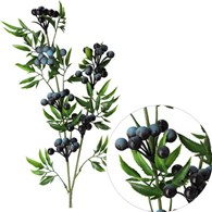 Gałązka owocowa 70cm, ziel-granat