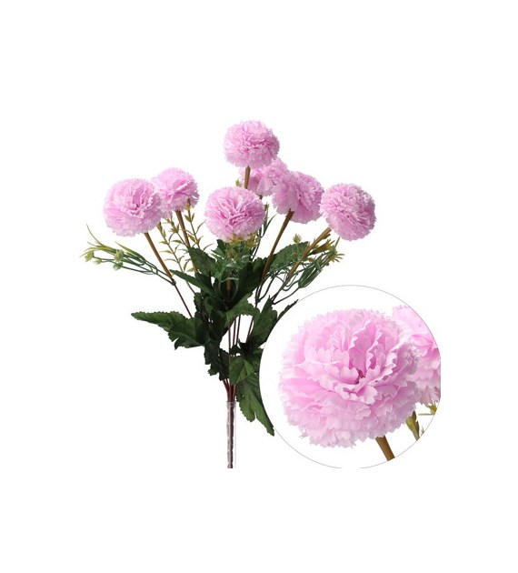 Bukiet 7 chryzantem, 37cm, fiolet