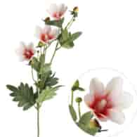 Gałązka magnolii, 72cm, krem-czerw