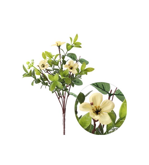 Bukiecik barwinków, 31cm, żółty