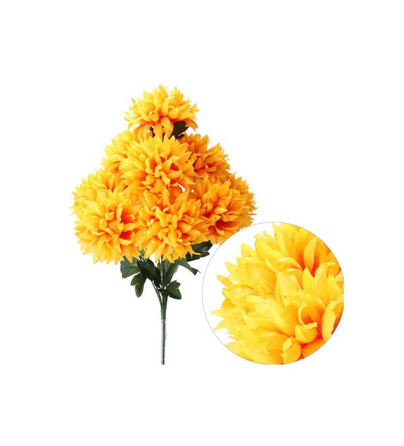 Bukiet 9 chryzantem, 54cm, herbaciany