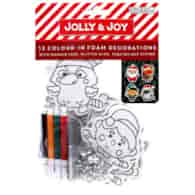 Zestaw DIY- wzory z pianki do kolorowania mazakiami  6 sztuk