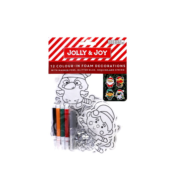 Zestaw DIY- wzory z pianki do kolorowania mazakiami  6 sztuk