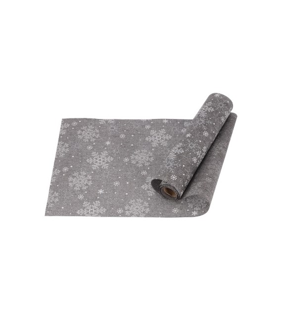 Bieżnik stołowy srebrny 28x275 cm