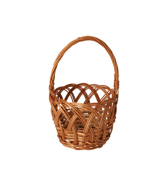 Koszyk ażurowy okrągły D14cm xh10, z rączkaokoło 20cm
