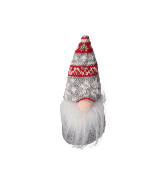 Skrzat z materiału, 15cm, szary, do postawienia