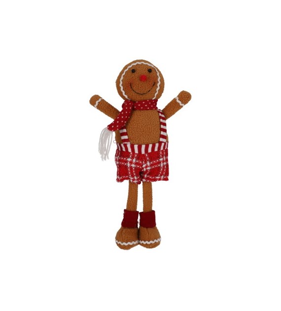 Ludzik z piernika z materiału chłopiec, 45cm