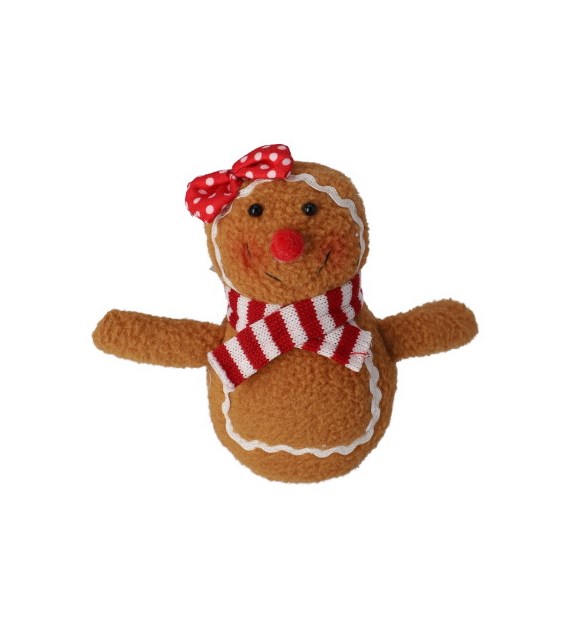 Ludzik z piernika z materiału dziewczynka, 16cm