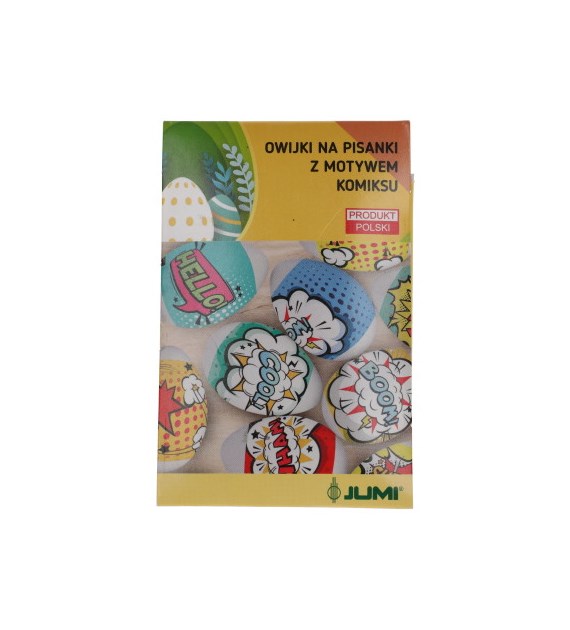 Owijki termokurczliwe na jajka - motyw komiks - 12szt.