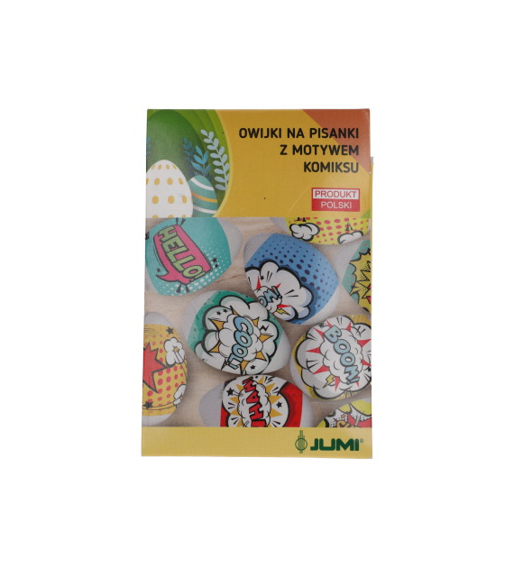 Owijki termokurczliwe na jajka - motyw komiks - 12szt.