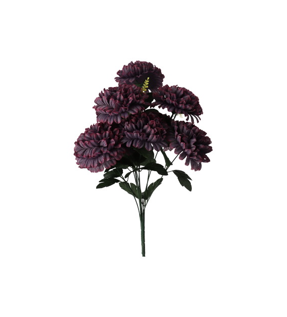 Bukiet 10 chryzantem, 54cm, fioletowy