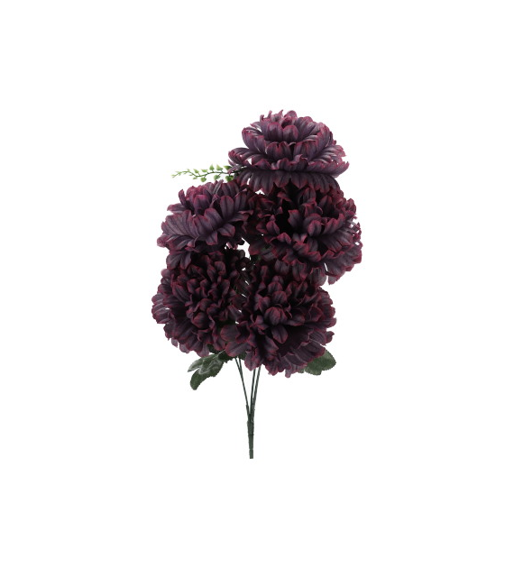 Bukiet 5 chryzantem, 53 cm, fioletowy