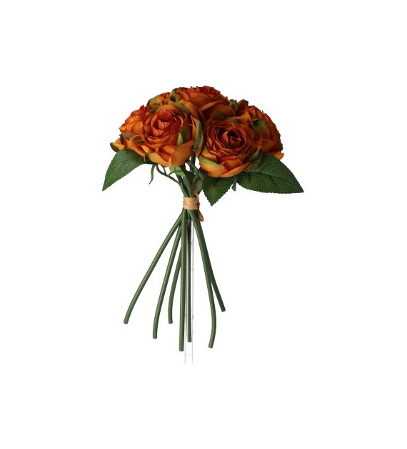 Wiązka 7 róż, 28cm, herbaciany