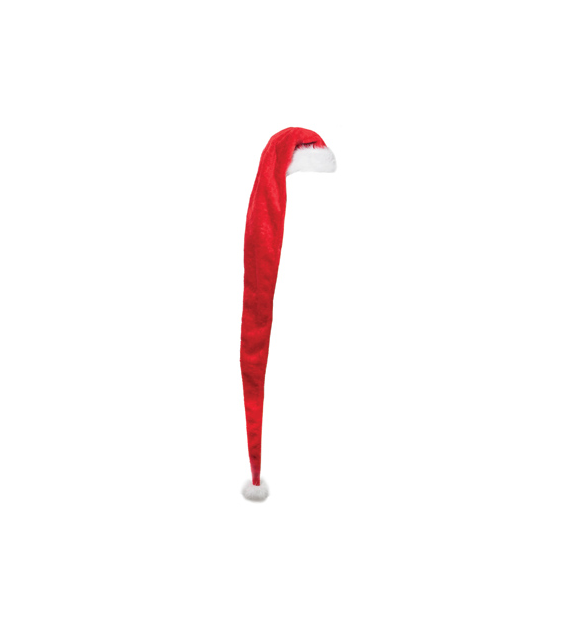 Czapka mikołaja MEGA,  150 cm, czerwony, biały