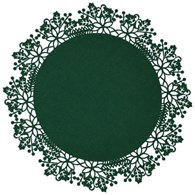 Podkładka z filcu okrągła  2 szt. 35x35cm zielony