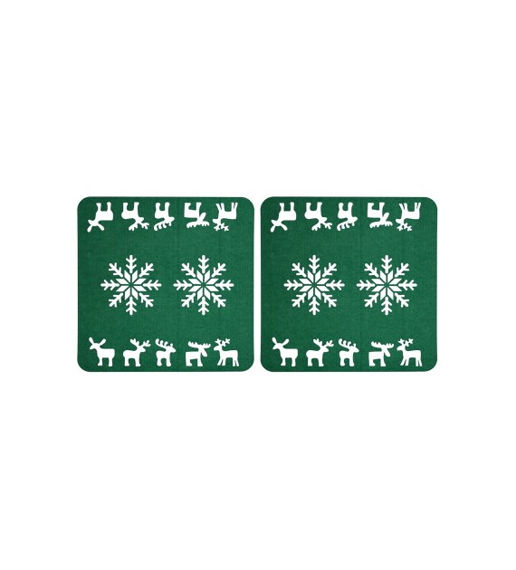 Podkładka z filcu prostokatna 2 szt. 30x40cm, zielony