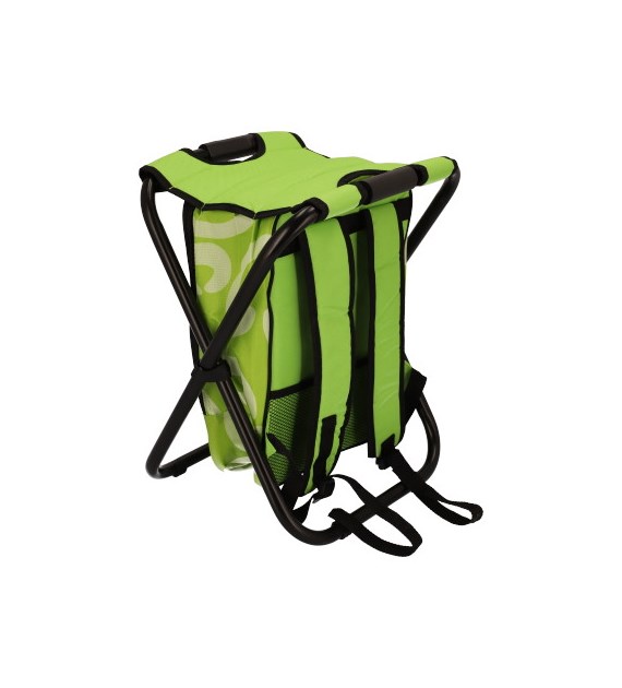 Stołek rybacki - plecak, z torbą 36x31x44cm, stelaż stalowy