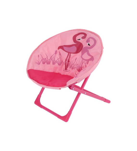 Krzesełko dziecięce składane 48x47cm/h motyw flamingi