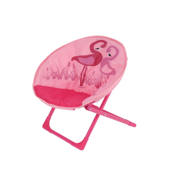 Krzesełko dziecięce składane 48x47cm/h motyw flamingi