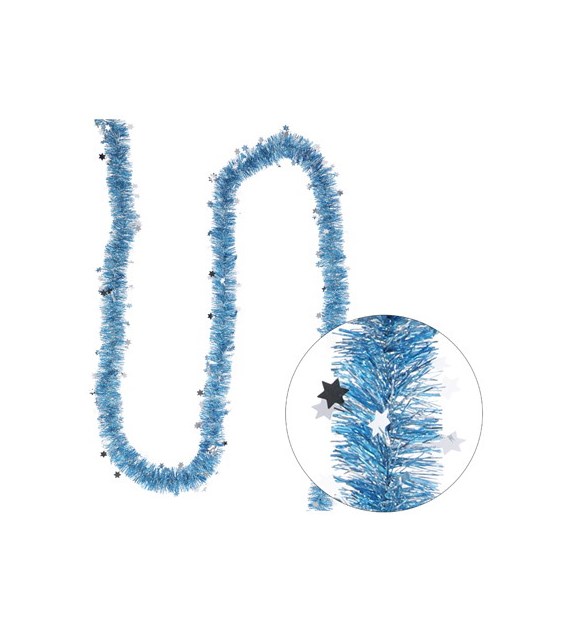 Łańcuch choinkowy z aplikacją - gwiazdka 70mm x 3m