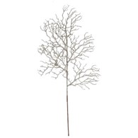 Gałązka brokatowa z kółeczkami na piku, 76 cm, szampański