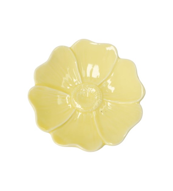 Podstawek ceramiczny w kształcie kwiatka, śr. 10,8cm