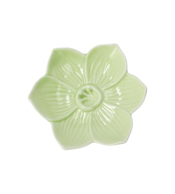 Podstawek ceramiczny w kształcie kwiatka, śr. 10,2cm