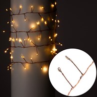 Girlanda 100 miniLED, 180cm, ciepły biały, 3xAA (w zestawie), wew.