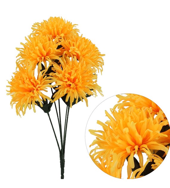 Bukiet chryzantem, 55cm, żółty