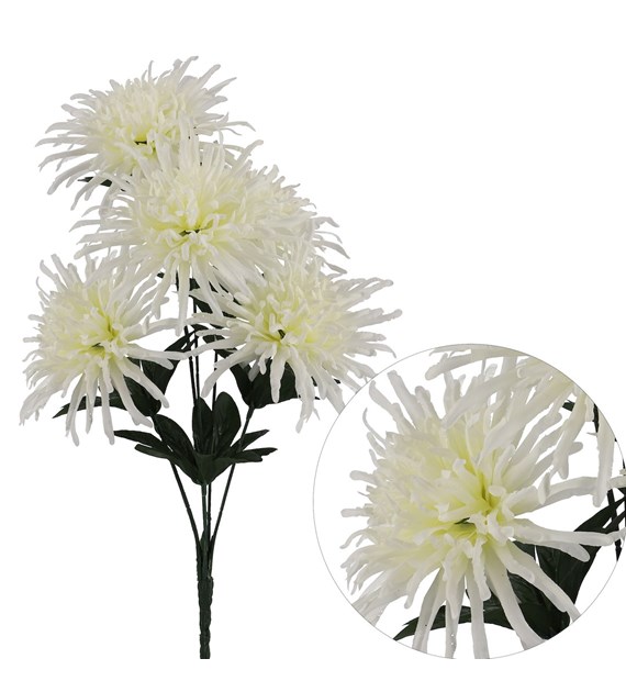 Bukiet chryzantem, 55cm, krem