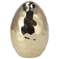 Jajo ceramiczne do postawienia, lustrzane wykończenie,  wys. 10,3 cm