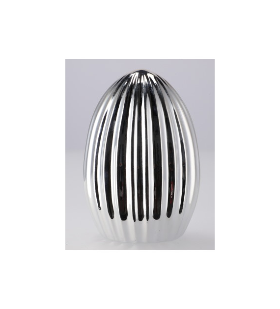 Jajo ceramiczne do postawienia, lustrzane wykończenie, wys. 11 cm