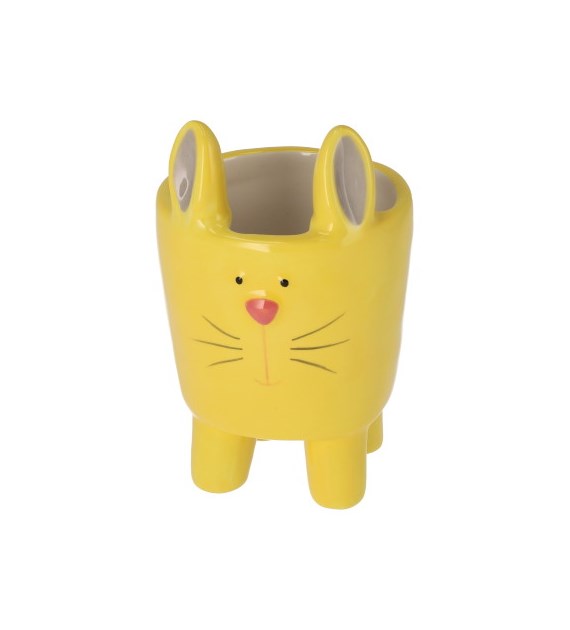 Pojemnik ceramiczny na rzeżuche, wys 11,4cm