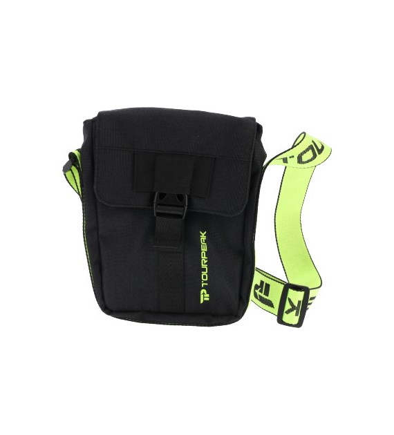 Torba naramienna materiałowa; nylon, kolor melanż,20x5,6x15cm