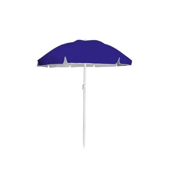 Parasol polyester tkanina 240cm, 8 drutów, łamany,karton -  granatowy