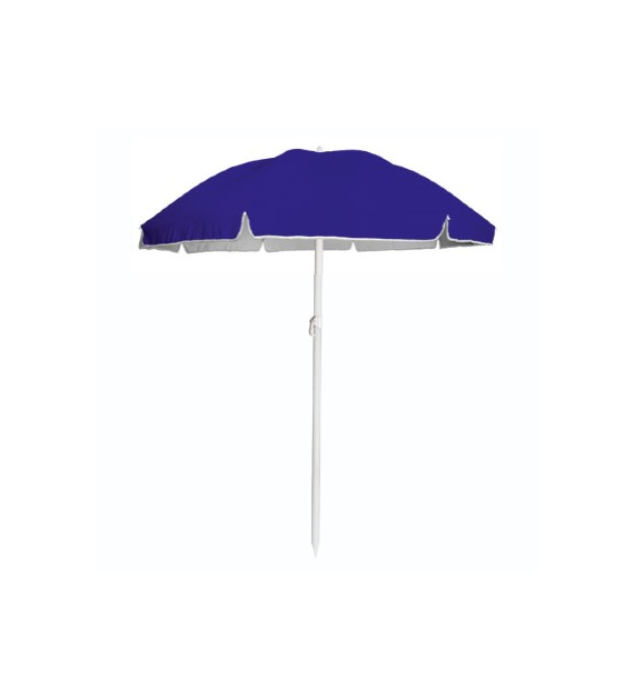 Parasol polyester tkanina 240cm, 8 drutów, łamany,karton -  granatowy