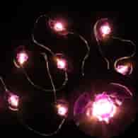 Copper wire z mini LED 10L - nietoperze