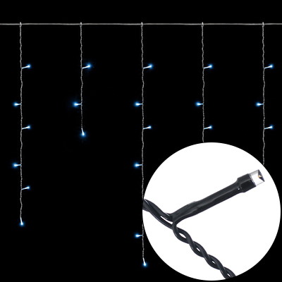 Kurtyna Sople I Illumination, 200 LED, 300cm, Zimny Biały, Sieciowa