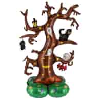 Dekoracja halloweenowa - balon-drzewo