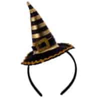 Przebranie halloweenowe - opaska kapelusz w paski